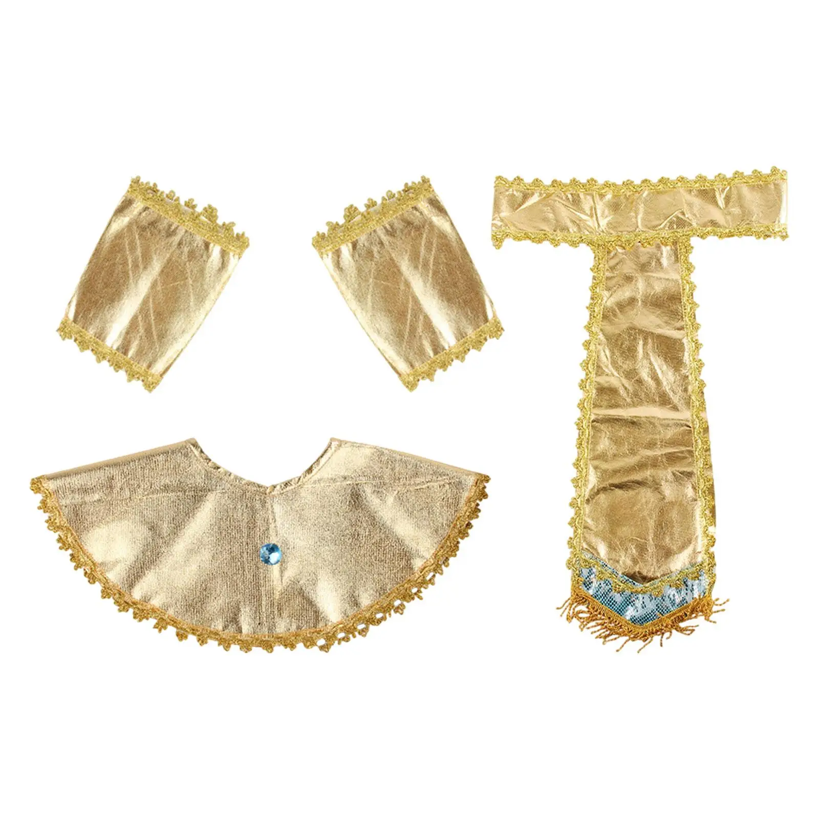 Colarinho Cosplay Egípcio para Férias, Traje Acessórios, Pageant Roupas