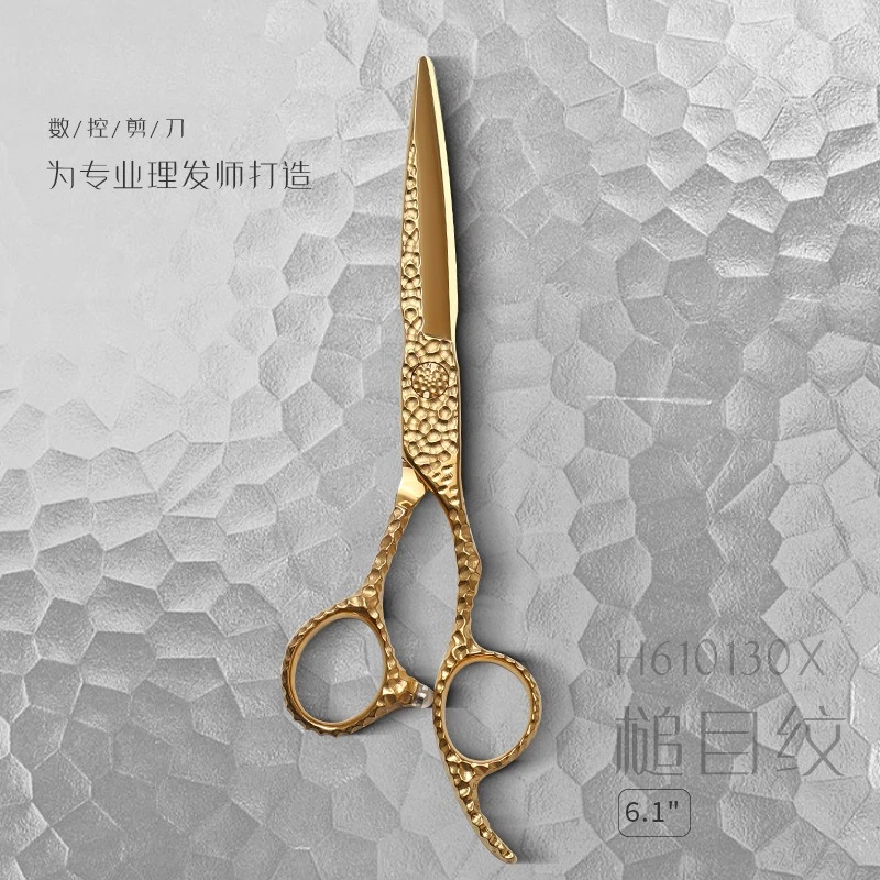 CNC High-End Hair Scissors, Flat and Texturizing Shears, Deer Horn Teeth, Professional Barber Set, Stylist Cutting Tools