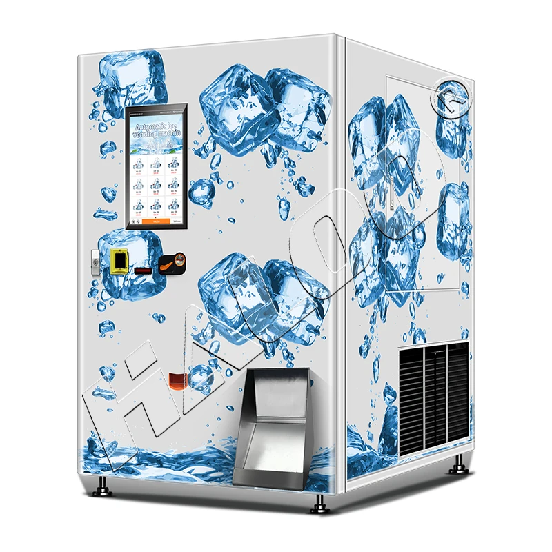 Vending Machine Supplier Coin Operated Ice Vending Machine Making Cube Ice Outdoor Automatic