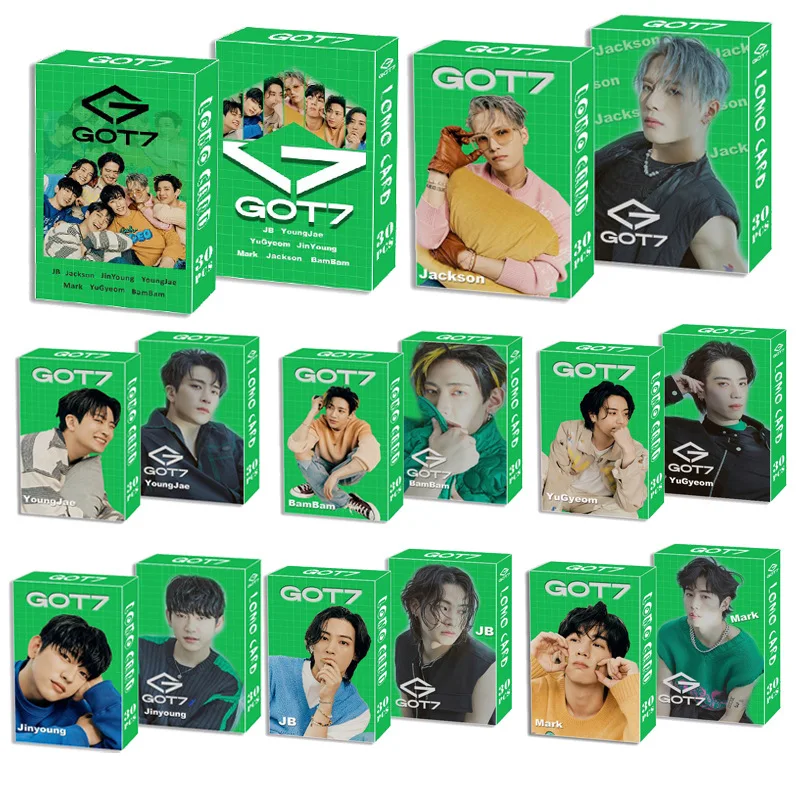 KPOP GOT7 JACKSON MAKR BAMBAM Small LOMO Photo Collection Card