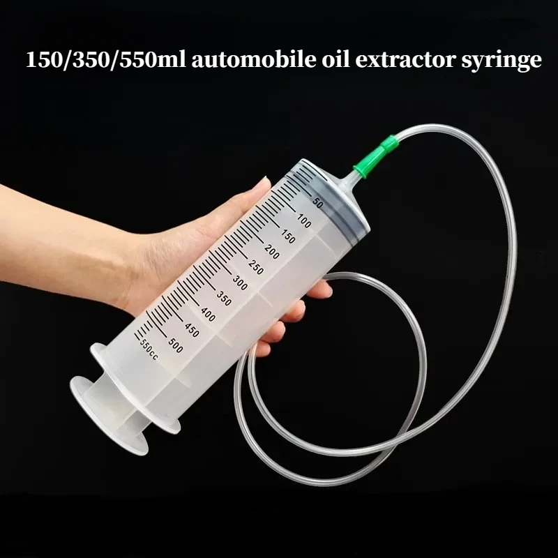 Large Capacity Syringes Reusable Needle Barrel Oil Pump with Scale Oil Suction Vacuum Syringe Pistol Pump Extractor With 1m Hose