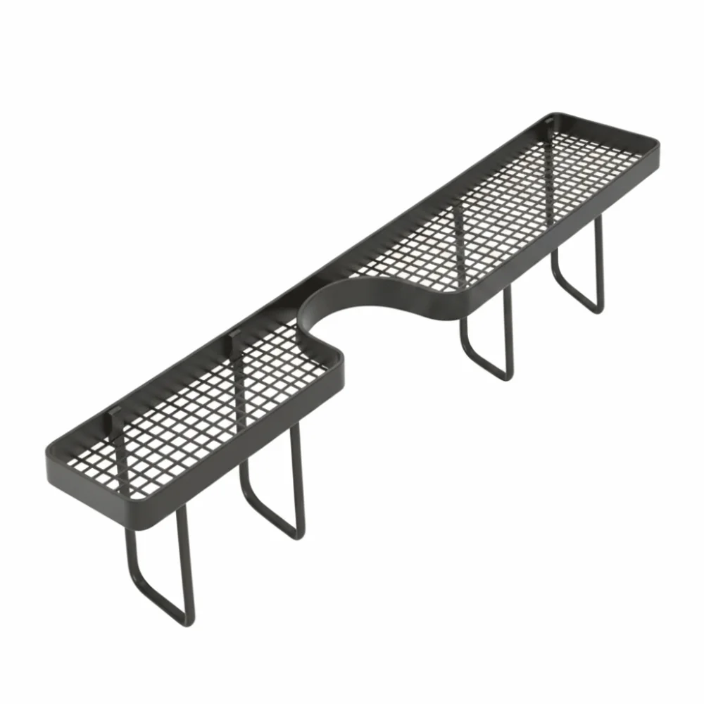 No-Drill Bathroom Storage Rack Rustproof Space Saving Sink Drying Rack Water Drainage Large Capacity Faucet Sink Shelf Kitchen