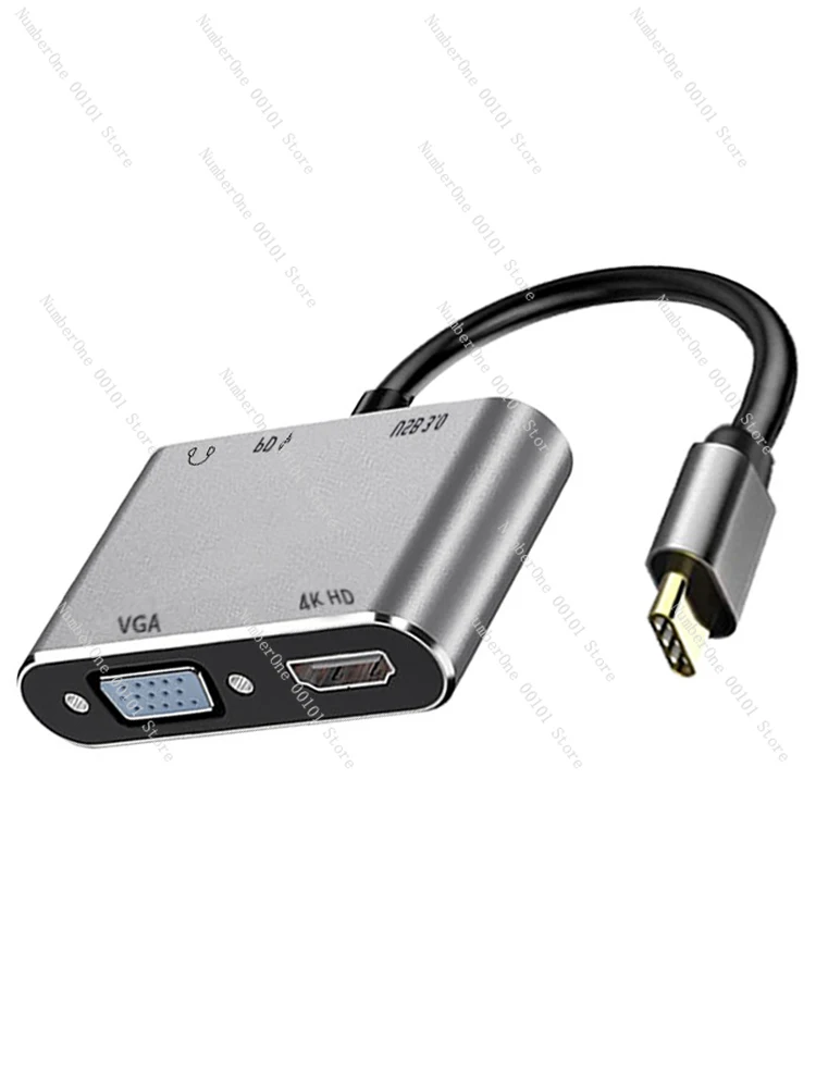 

Typec to HDMI Expansion Expansion Dock USB Computer Cellphone Lightning 4