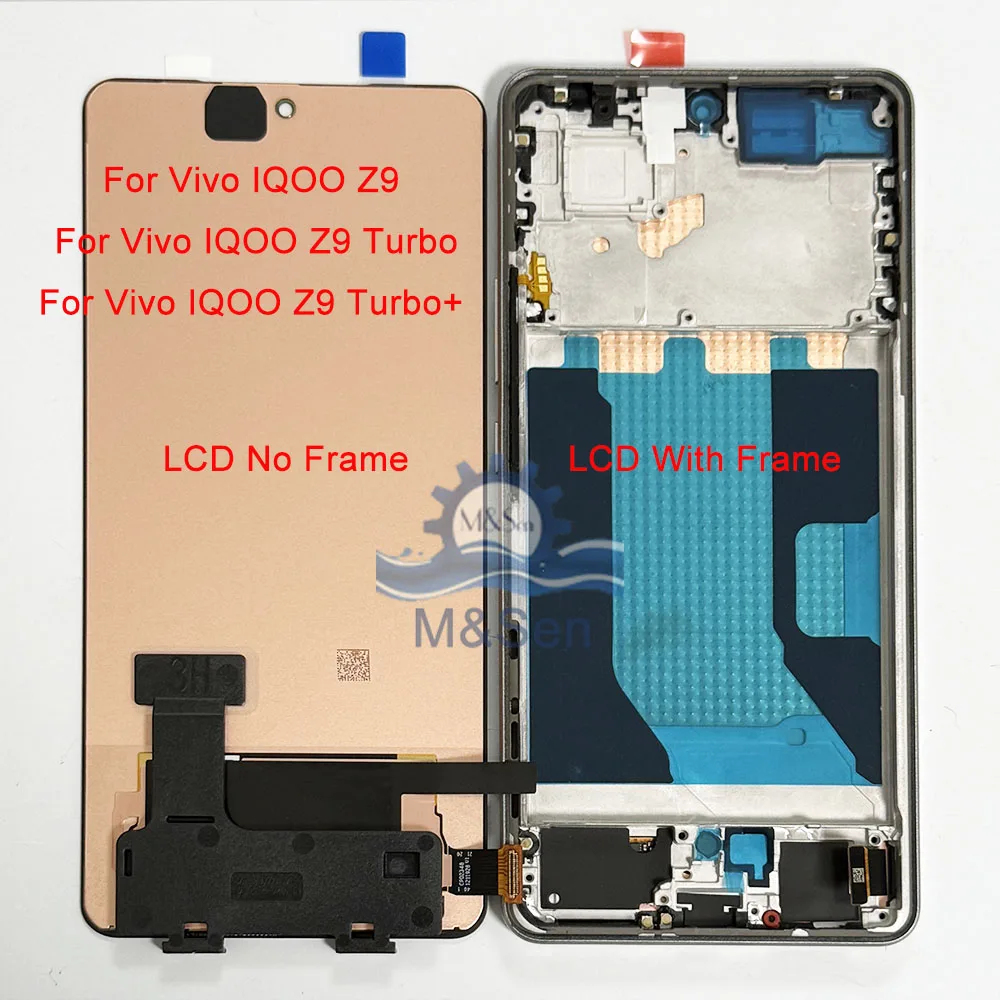 Ecran-amoled-d'origine-de-678-pouces-pour-vivo-iqoo-z9-i2302-z9-turbo-v2352a-ecran-lcd-pour-iqoo-z9-turbo-z9-turbo-endurance-frame