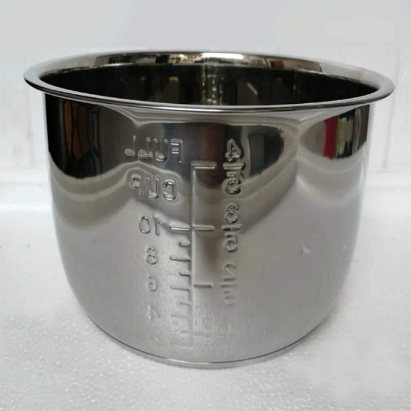 Stainless steel thickened double bottom liner of electric pressure cooker inner pot 4L/5L/6L cooking kitchen accessories