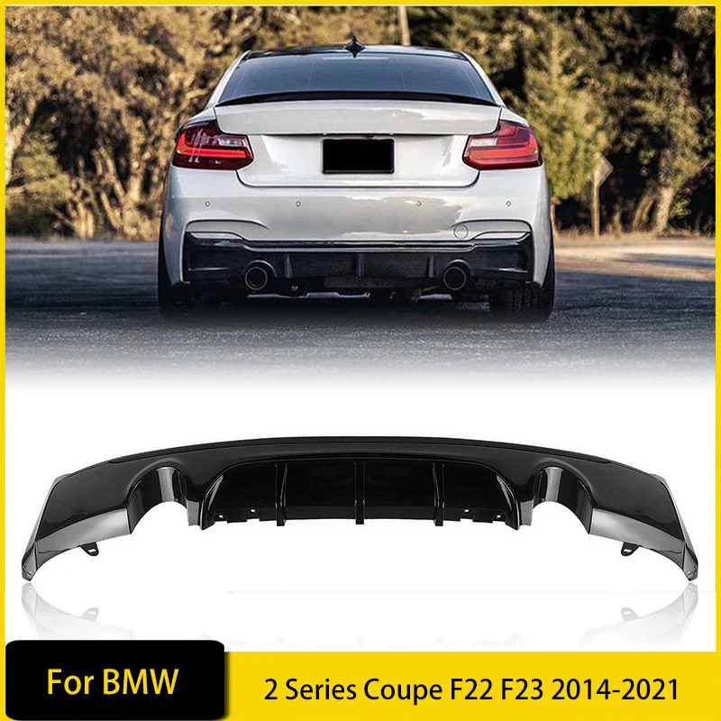 

Rear Bumper Diffuser Lip for BMW 2 Series Coupe F22 F23 2014-2021 Exhaust Lower Spoiler Flare Splitter Guard Plate Auto Parts