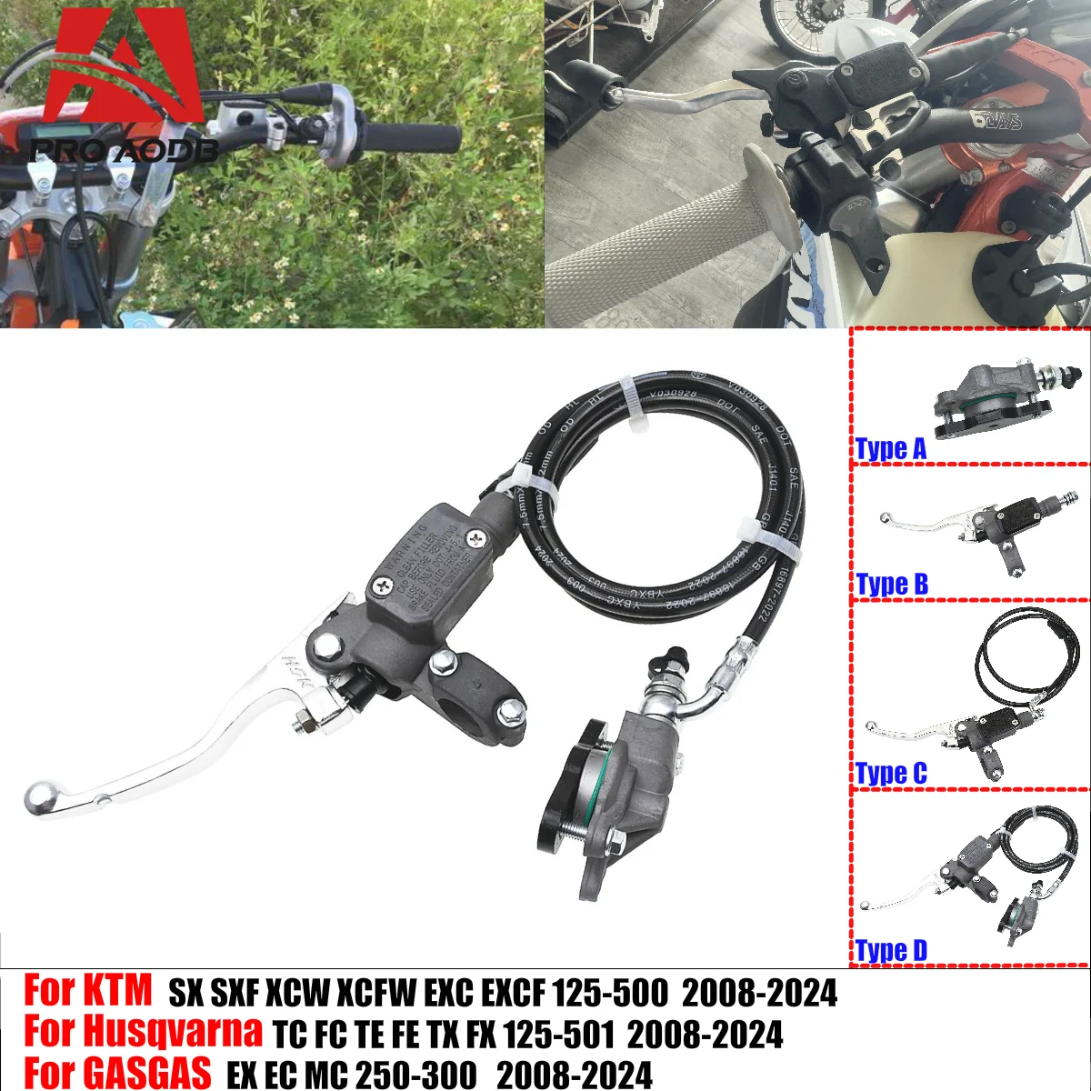 

For KTM EXC EXCF SX SXF XC XCF XCW XCFW 125-500 Reliable Durable Motorcycle Hydraulic Clutch Master Cylinder Oil Hose Suite