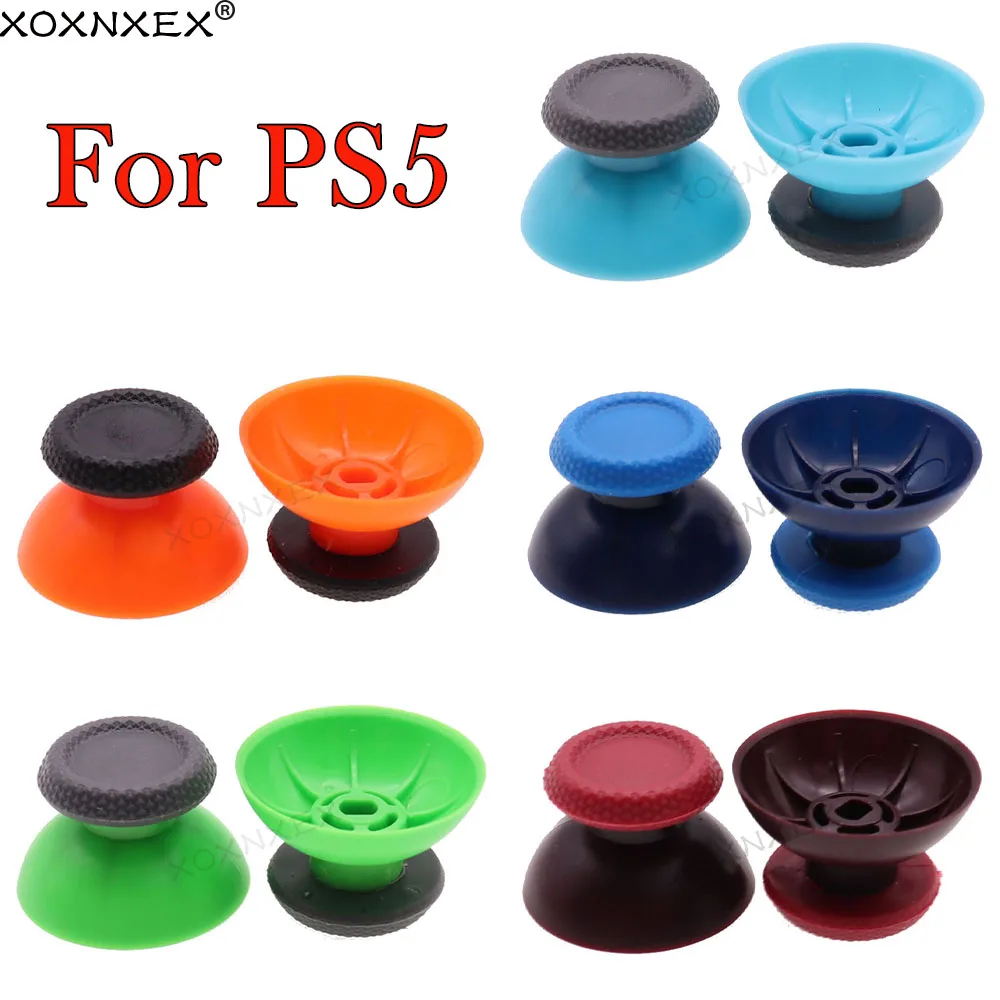 XOXNXEX 2 Stück Analoger Joystick Daumenstick-Griffkappe für Sony PS5 Controller Thumbsticks Pilzkappen