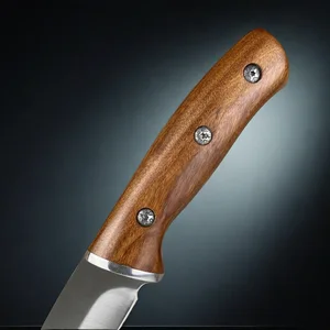 Full Tang Outdoor Survival Knife, lâmina de aço inoxidável, grossa, alta dureza, sândalo vermelho, punho largo, Camping, 5Cr13Mov 10 principais vendas faca de mato grande - №9