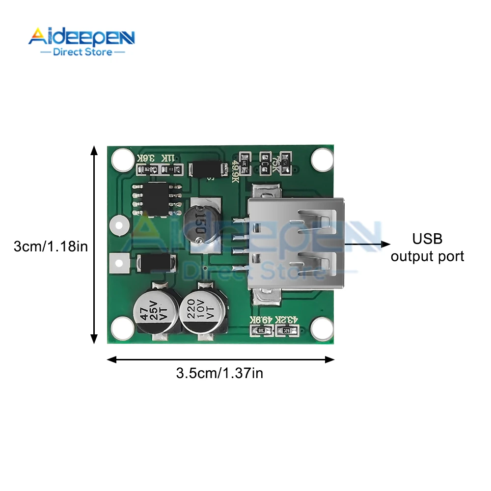 5V-20V to 5V 2A Solar Panel Power Bank USB Charger Regulator For Solar Cell Panel Fold Cover/ Phone Charging Power Supply Module