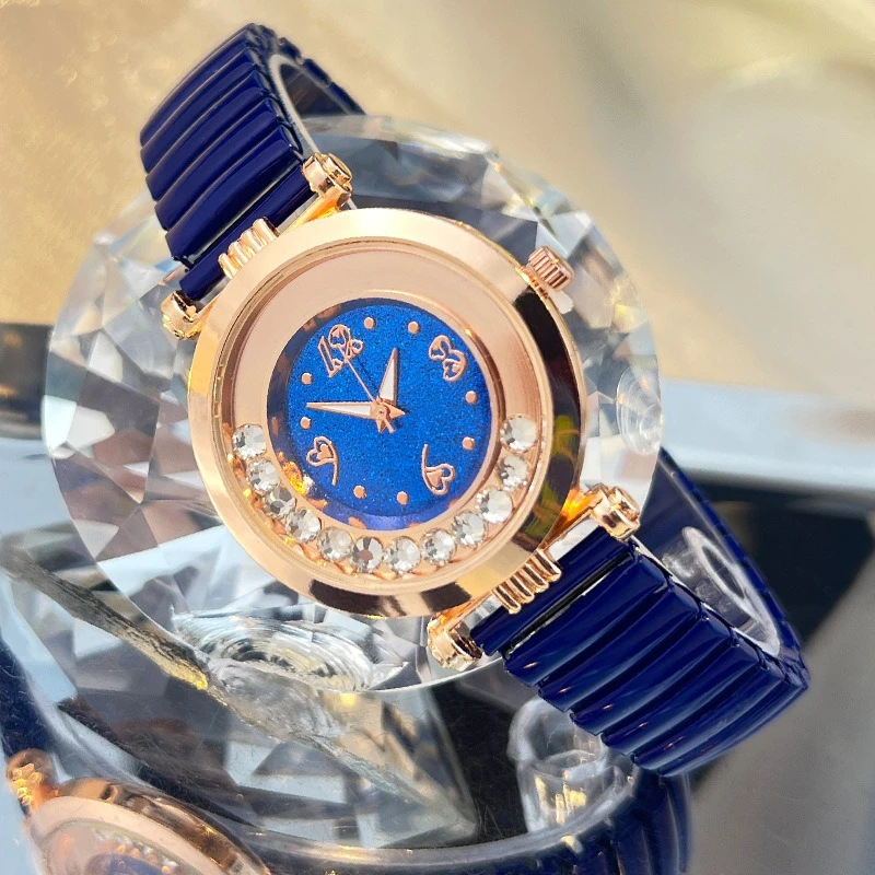 Новые женские часы с эластичной лентой Rolling Sand, наручные часы, ультратонкие модные кварцевые часы Reloj Mujer Montre Femme