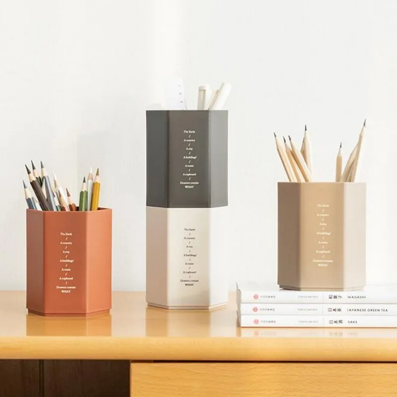 Minimalist Modern Office Desktop Storage Pen Holder Student Desktop Function Pen Holder Children's Creativity