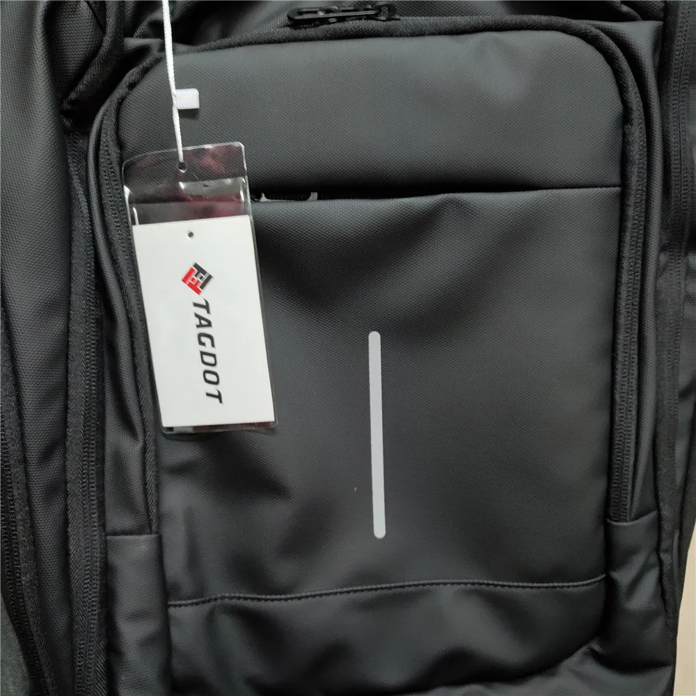TAGDOT Waterproof Business Backpack 15.6 Inch Men Large Backpack Outdoor Travel Backbag