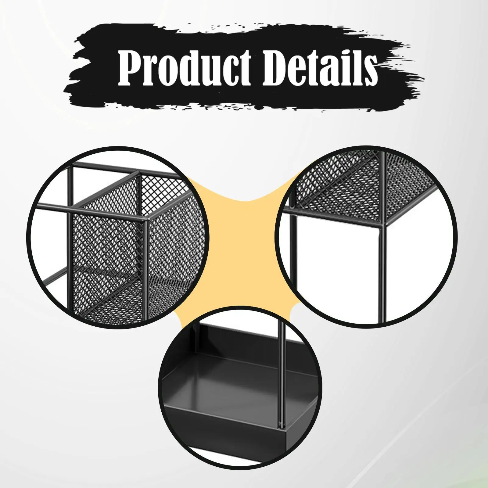 

Wrought Iron Umbrella Rack Stylish Cane Holder Decorative Umbrella Stand Organizer for Modern Entrance