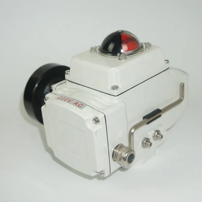 تشغيل/إيقاف نوع AC110V/220 فولت/380 فولت DC24V نصف كروية قمة صمام التحكم الكهربائي المحرك مع عقارب #5