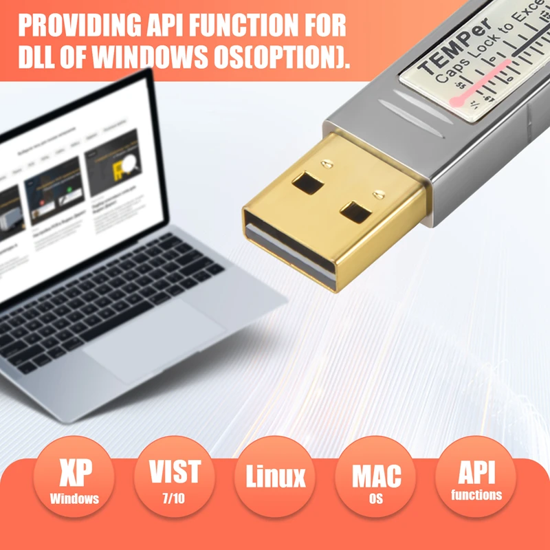 Usb Thermometer Temperature Sensor Data Logger Recorder For Pc Windows Xp Vista/7