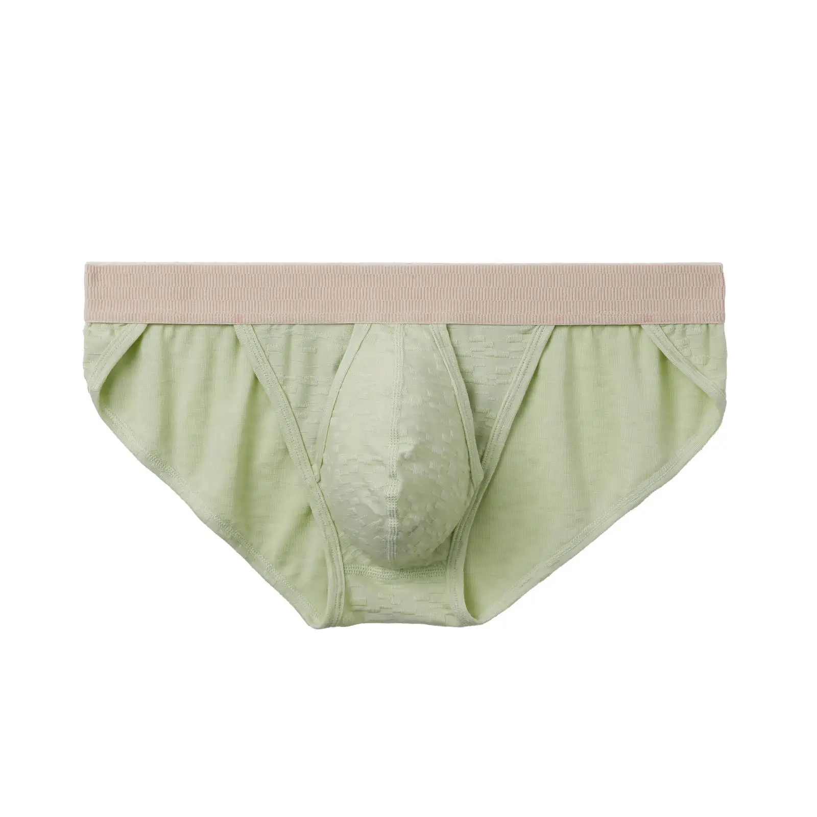 Men's Cotton Anti-Moisture Triangle Briefs Low Waist Side Open Detachable Separation Underwear Youth Fashion Comfortable Panties