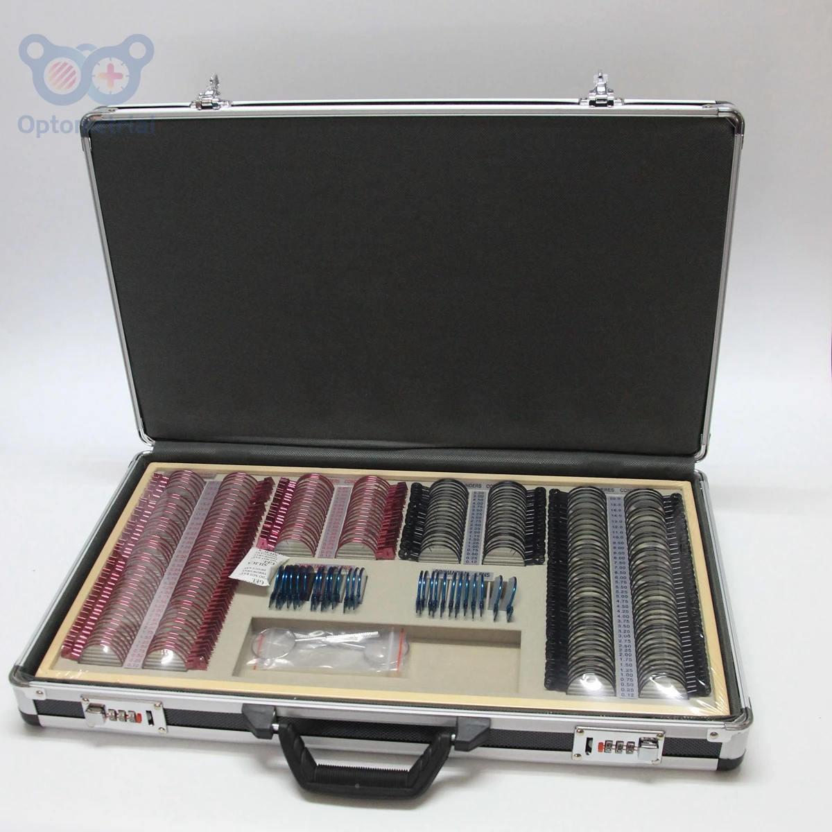 Optometric Premium Trial Lens Set MT266 A1 266 pcs Rim Full Aperture 36mm Colored Metal Rim FDA CMT266-A4 Ship From Poland