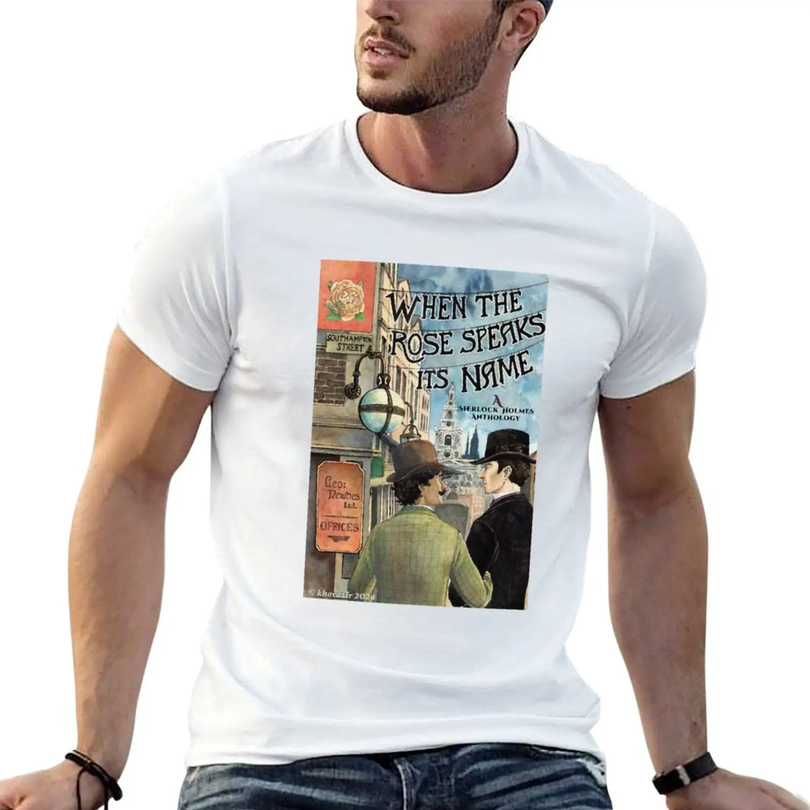 When the Rose Speaks Its Name - Front Cover T-Shirt Casual Basic Short Sleeve T-Shirt