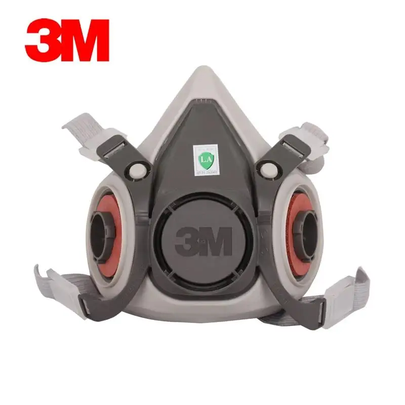 3M6200 Self-priming Filtering Gas Mask Half Mask For Paint Spraying Chemical Industry Gas Dust Hoods.