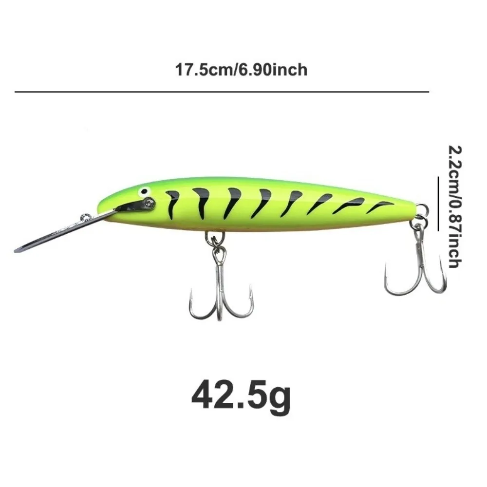 Wobbler Minnow para curricán marino, de buceo y gran acción - imagen 5
