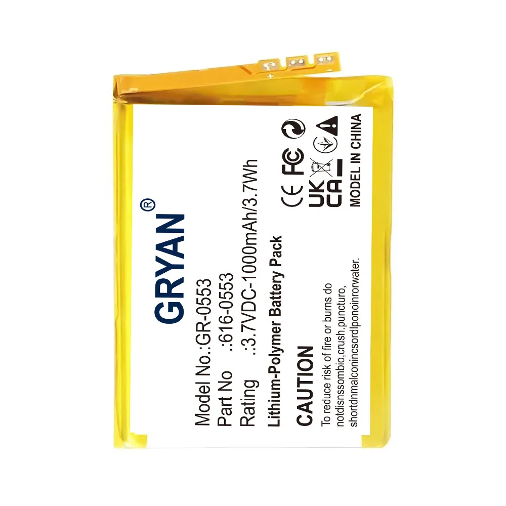 GRYAN 616-0553 / LIS1458APPC Internal Li-Polymer Replacement 1000mAh Battery For iPod Touch 4th Generation 4 4g 616-0552