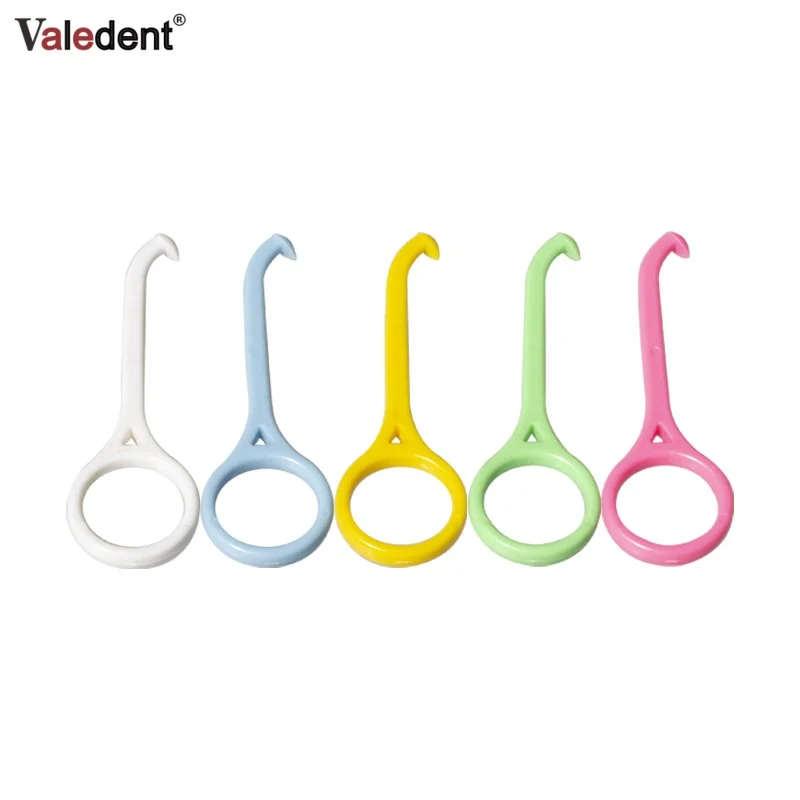 100pcs Dental Chewies Aligner Remover Removal Tool Take Off Hook Plastic Tool Orthodontic Retainer Invisable Braces