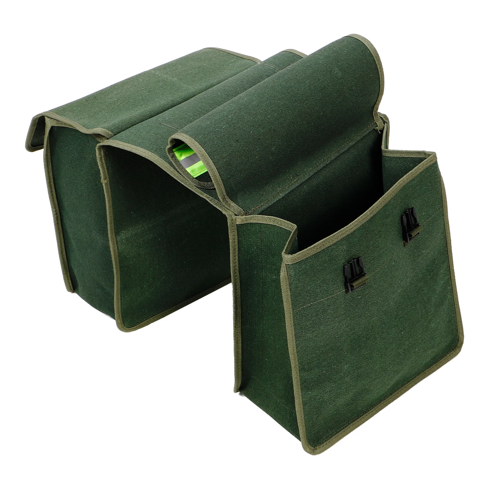 

Motorcycle Side Bag Storage Bags Canvas Motorbike Pouch The Tail Saddle Tool for