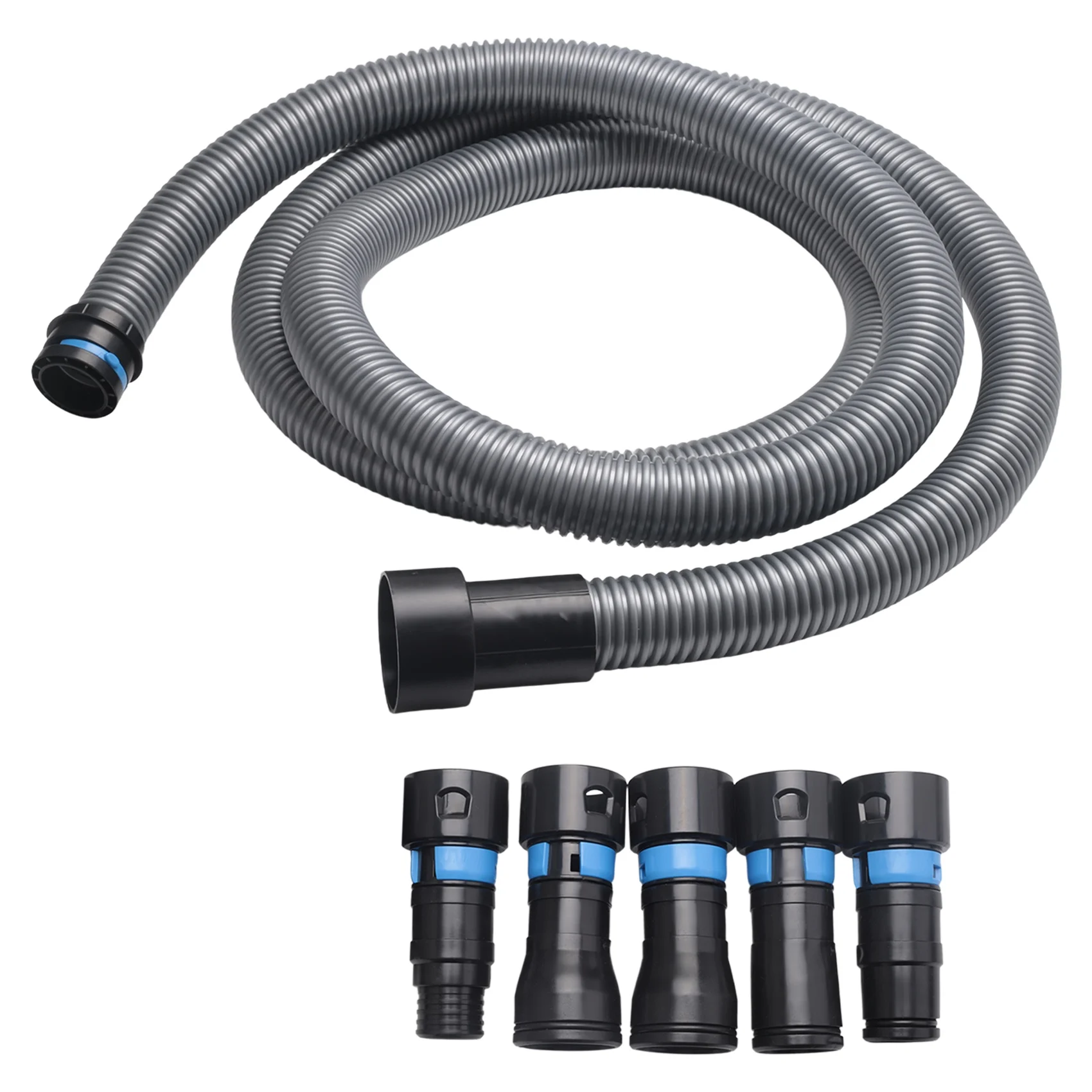 FYBL 1-1/4 Inch x 10FT Dust Collection Hose Kit with 5 Adapters for Woodworking Power Tool Vacuum