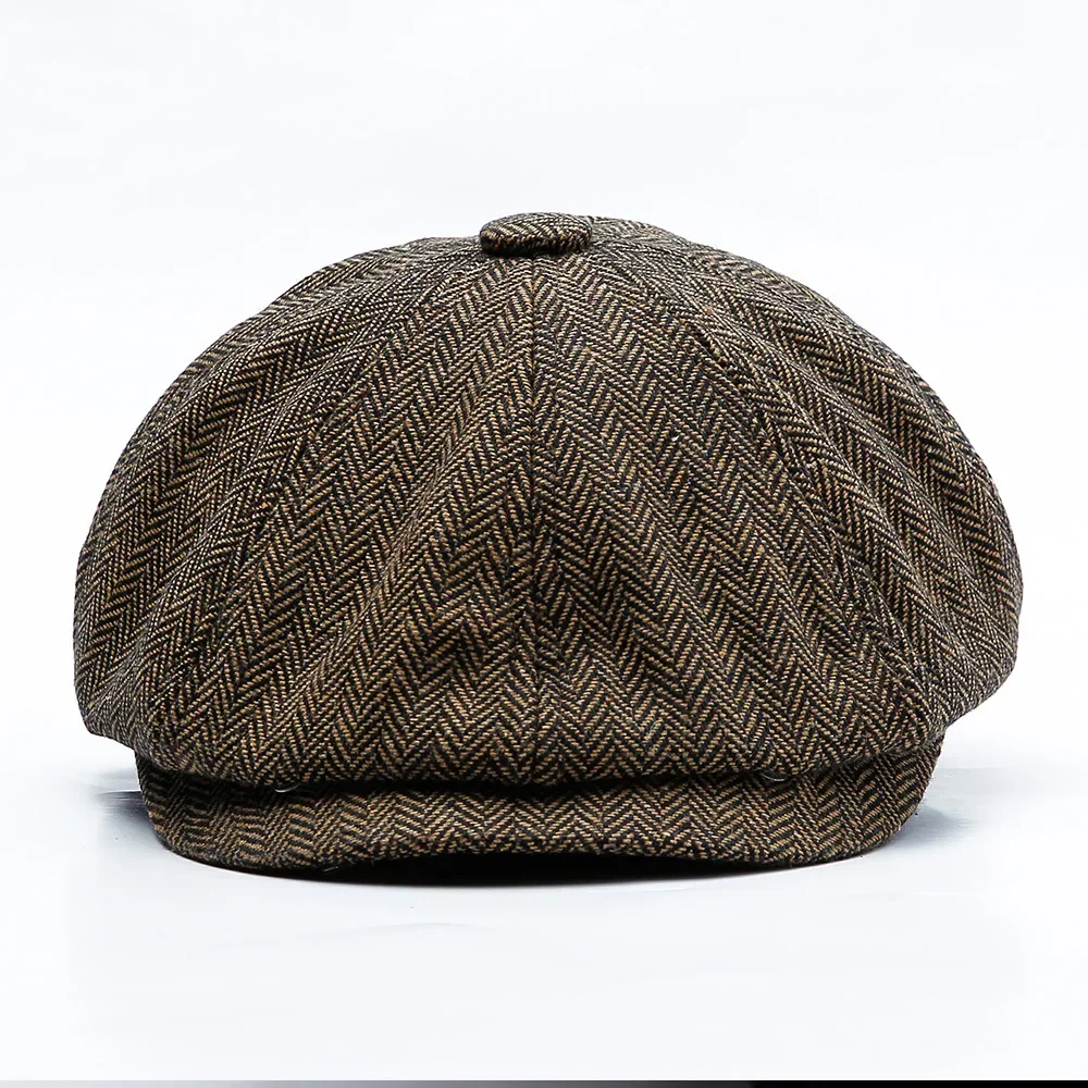 TOHUIYAN Retro Zeitungsjunge Mütze Für Männer Woolen Achteckigen Hut Mode Bäcker Jungen Hüte Männlichen Boinas Gatsby Caps Frauen Chapeau Warme hüte