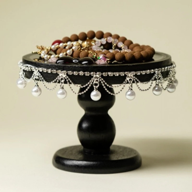 

Wooden Bangles Display Stand Luxury Decorative Jewelry Tray Necklace Ring Organizer Holder Diy Handmade Jewelry Accessories