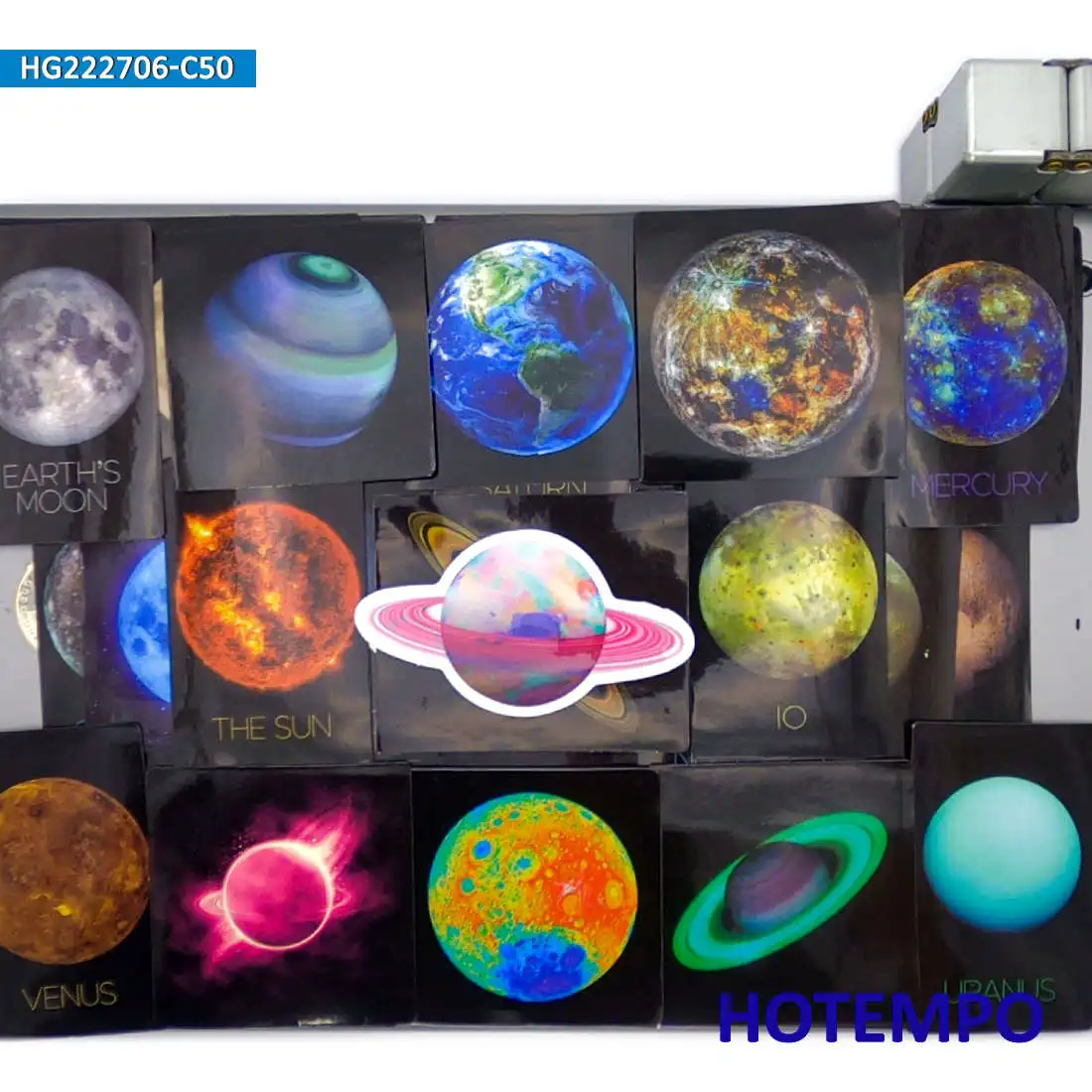 50PCS Universe Galaxy Scenery Space Planet Picture Waterproof Stickers for Laptop Phone Suitcase Bike Motorcycle Car Sticker Toy