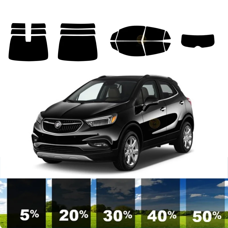 precut Removable Window Tint Film For Car 100% UVR 5%-35%VLT Heat Insulation Carbon ﻿For BUICK ENCORE 4 DR SUV 2013-2022