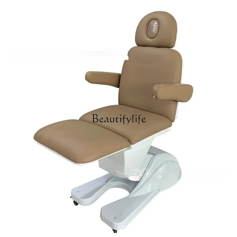 

Electric beauty bed lift tattoo bed with USB socket brake wheel