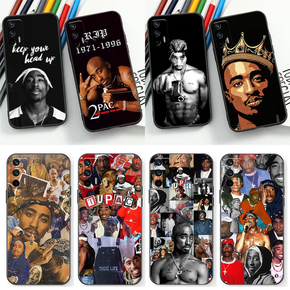 Rapper 2pac singer Tupac Case For Realme Narzo 50I 50A 50 20 GT Neo 2 2T C55 C53 C35 C33 C31 C30 C21 C21Y C20 C15 C12 C11 Cover