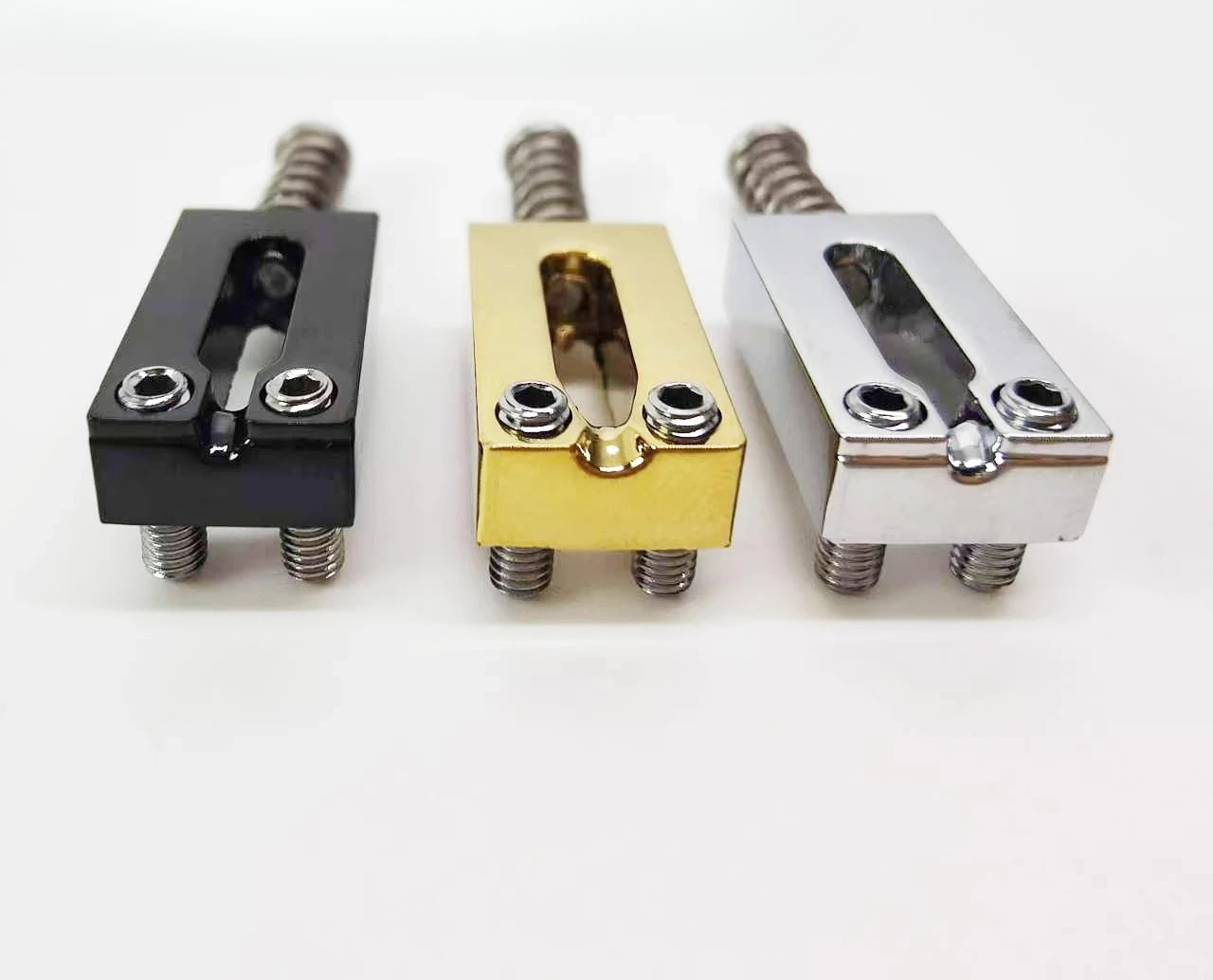 6pcs/set 10.5mm/10.8mm String Spacing Electric Guitar Bridge Saddle String Pressing Block Electric Guitar Saddle