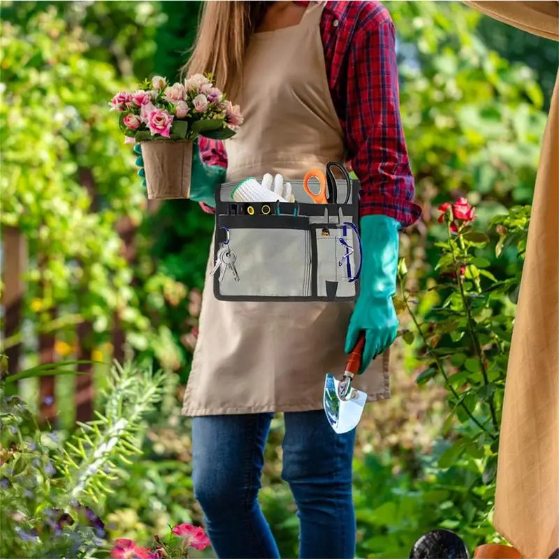 Durável e ajustável Jardim Ferramenta Cinto, Utilitário Belt Bag, Oxford Tecido Belt Pouch, Trabalho Avental para Carpinteiros e Construtores