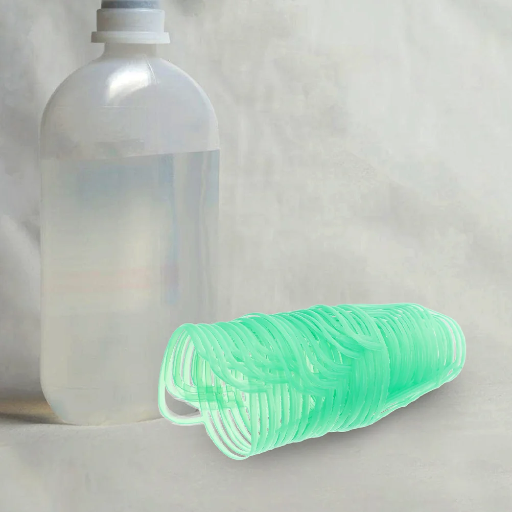 30 قطعة من أغطية شبكة زجاجات التسريب البلاستيكية الشفافة دعم آمن للتطبيقات الطبية المتنوعة مجموعة غطاء الزجاجة بالتنقيط #3