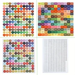 4pcs/set Diamond Painting Tool Color Number Stickers Labels Stickers Storage Box Diamond Moasic Accessories Colorful