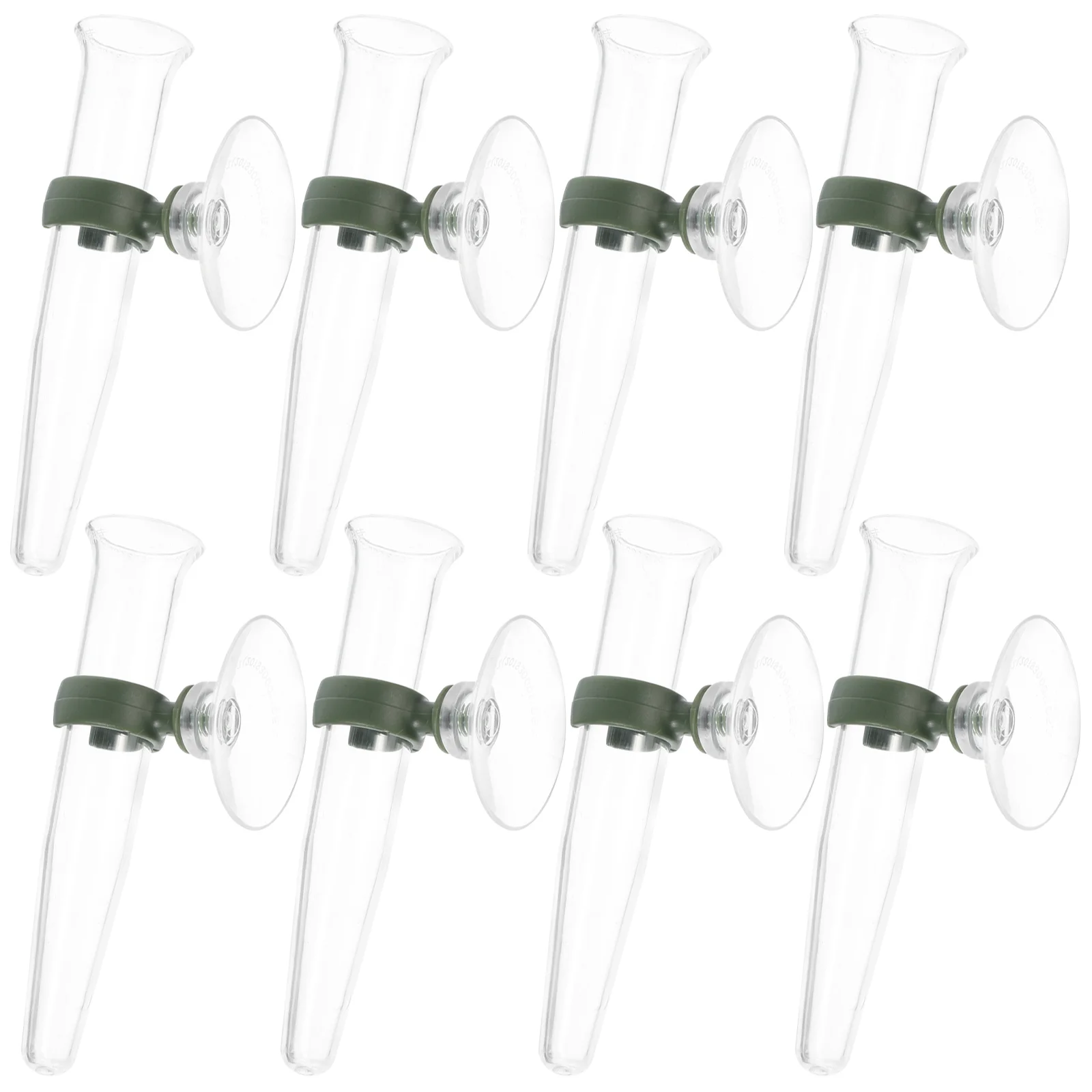 8 Pcs Water Pipe Flower Preservation Tube Suction Cups Test Vase