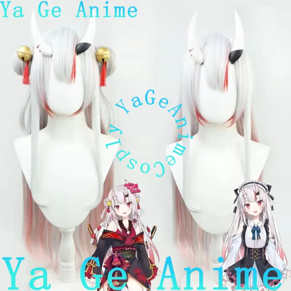 Hololive  Nakiri Ayame Cosplay Wig Anime Reality Show Game Role-playing Wig Used for Anime Dance Parties