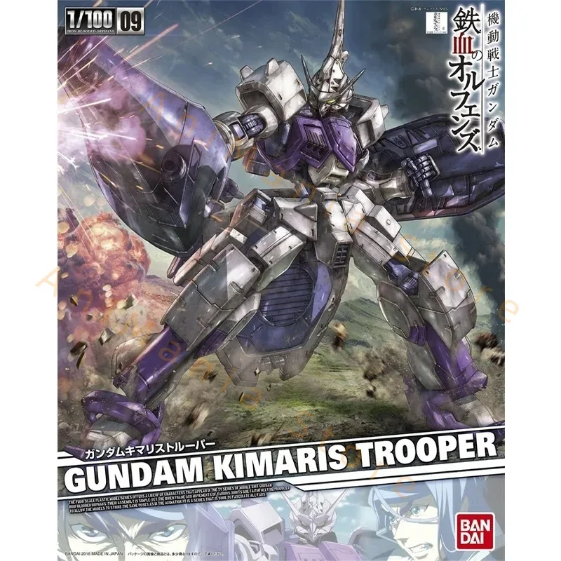 Bandai Original Gundam Modellbausatz Anime Figur TV 1/100 GUNDAM KIMARIS TROOPER Actionfiguren Sammlerspielzeug Geschenke für Kinder