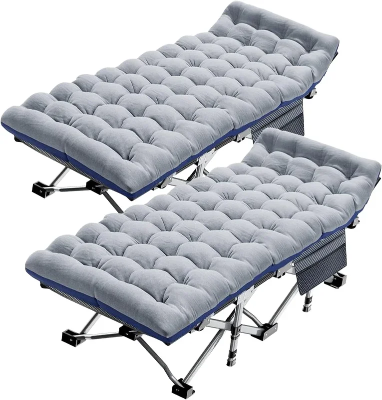 

Hot Sale Customized Foldable Camping Cot High Quality Modern Design Lightweight Metal for Hospital Park Use Factory Wholesale