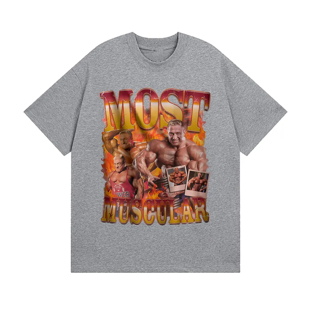 Markus Ruhl رياضة مضحك ميمي تي شيرت الرجال خمر عالية الجودة موضة تي شيرت رجل عادية القطن تي شيرتات قصيرة الاكمام الشارع الشهير