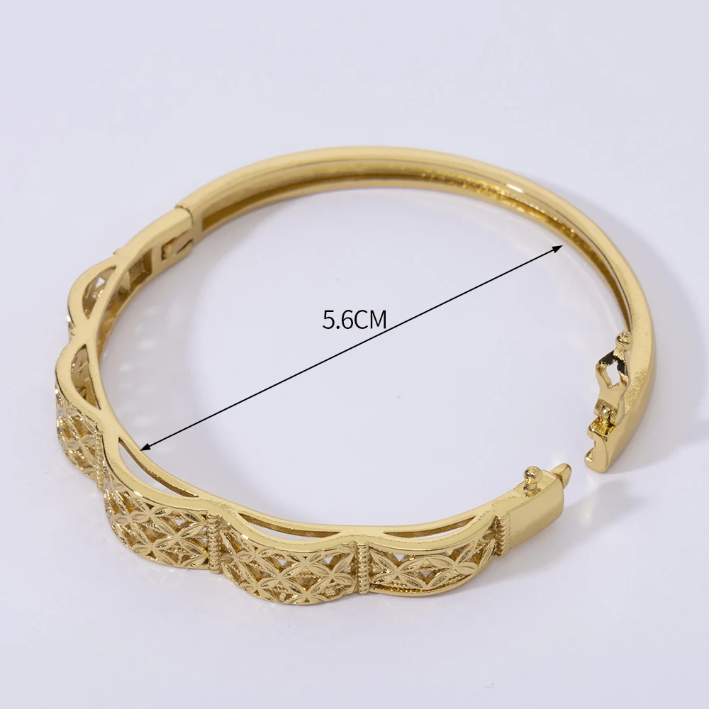 LUIZADA 2025, neues Vintage-Armband für Damen, afrikanische Hochzeit, luxuriös, vergoldet, Braut, exquisiter Glücksarmreif, Schmuck – Detail 15