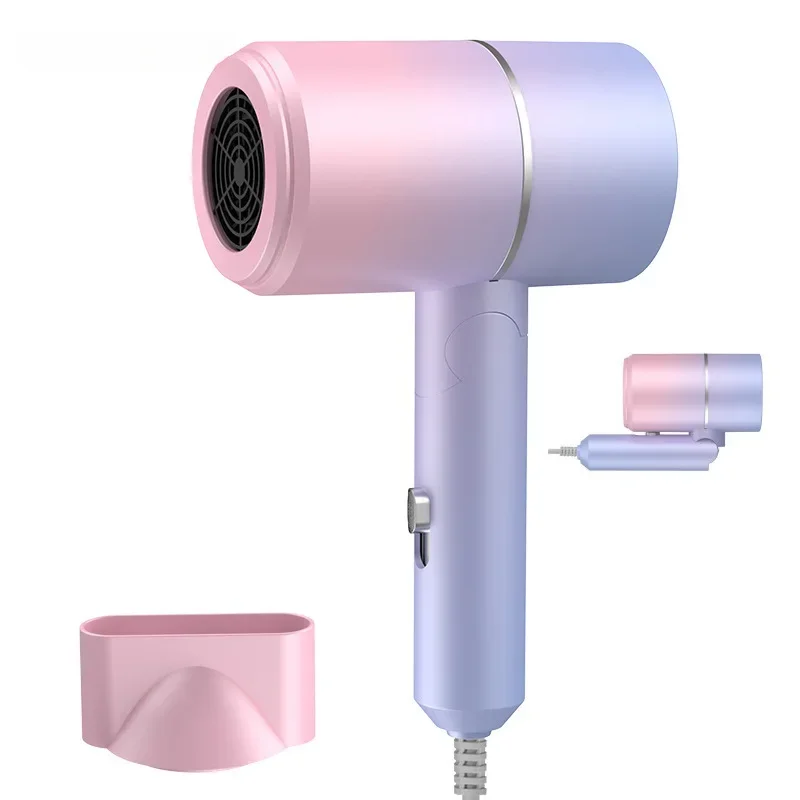 Portable Mini  Folding Hairdryer 220V-240V 750W with Carrying Bag Hot Air Anion Hair Care for Home Travel Hair Dryer Blow Drier