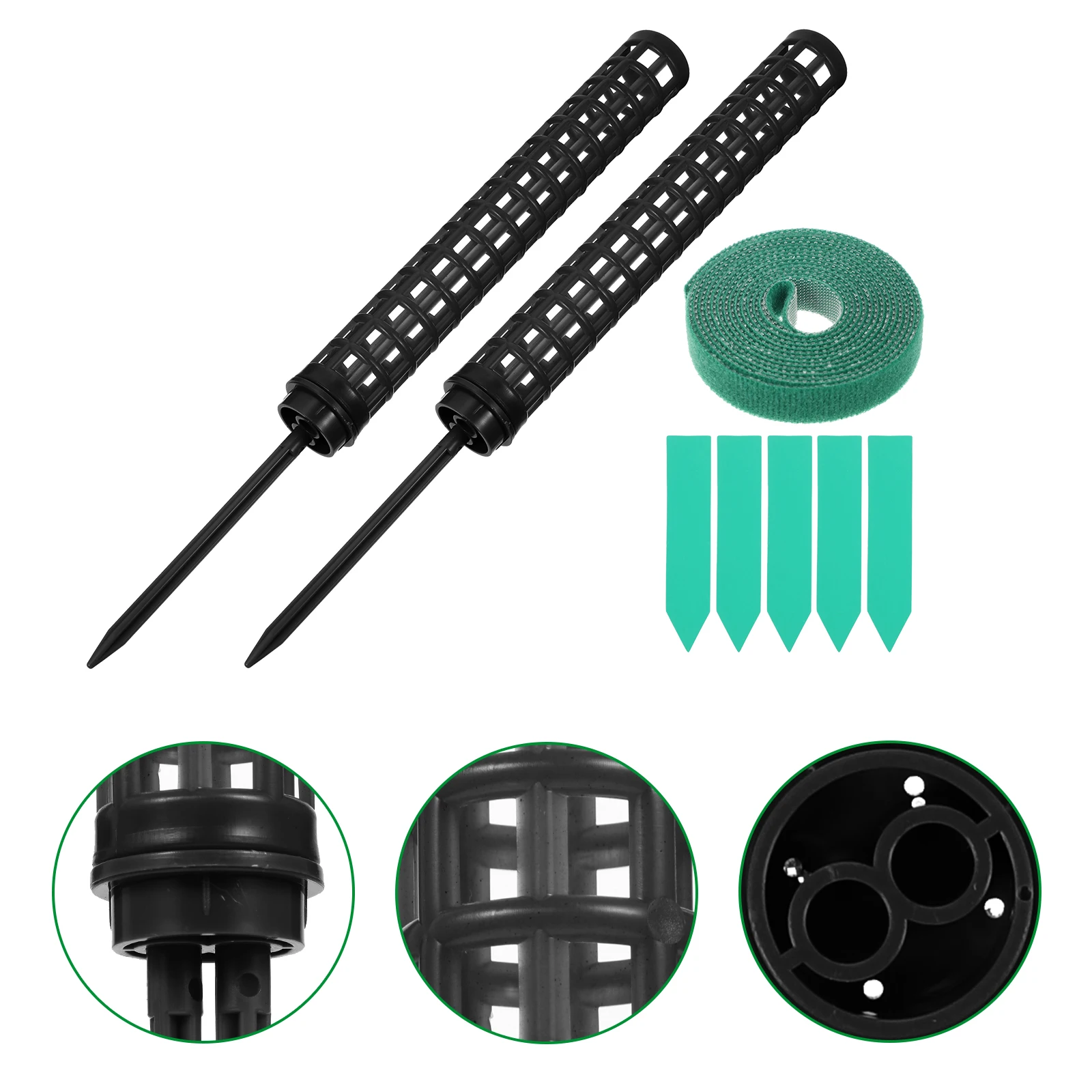 

1 Set Plastic Moss Pole For Plants Climbing Support Vine Column Trellis Stick Stackable Plant Rack Potted Flower Pot Indoor