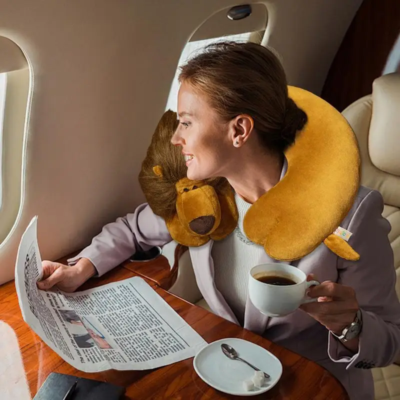 Child Neck Pillow Household Animal Neck Pillow Comfortable U-shape Neck Support Pillow Soft Travel Pillow For Airplane And Car