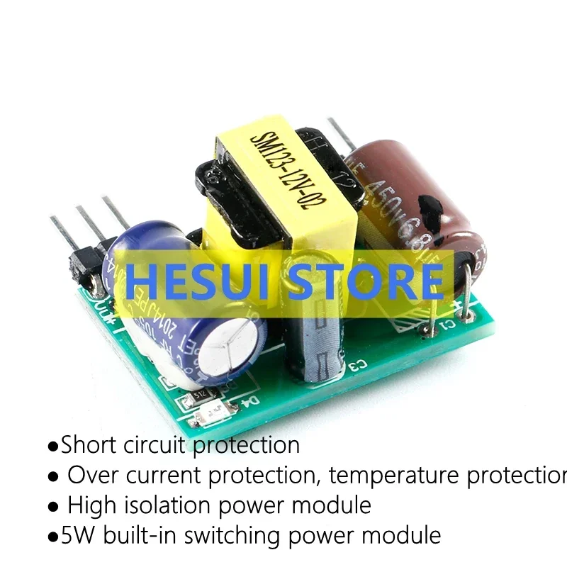 SM-PLA05D 05V 12V 24V 5W Built-in switching power module AC-DC isolated switching power MCU