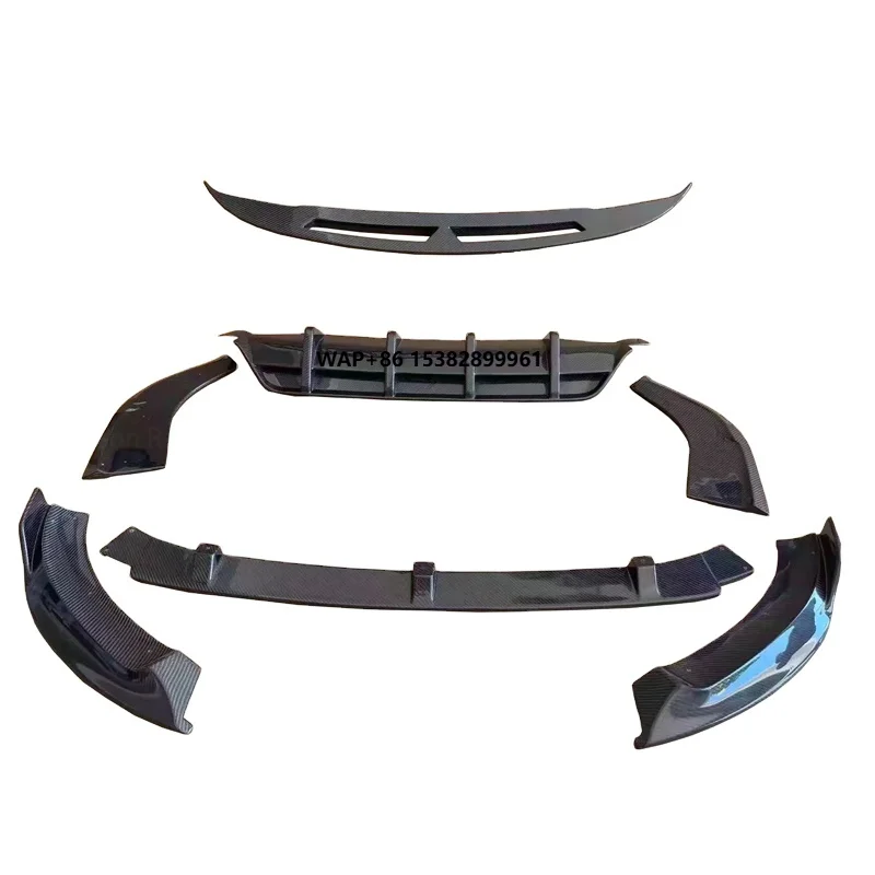 

Real Carbon Fiber Front Bumper Bodykit Lip with Rear Diffuser GLB Spoiler for GLB 53 X247 Exterior Accessories Install